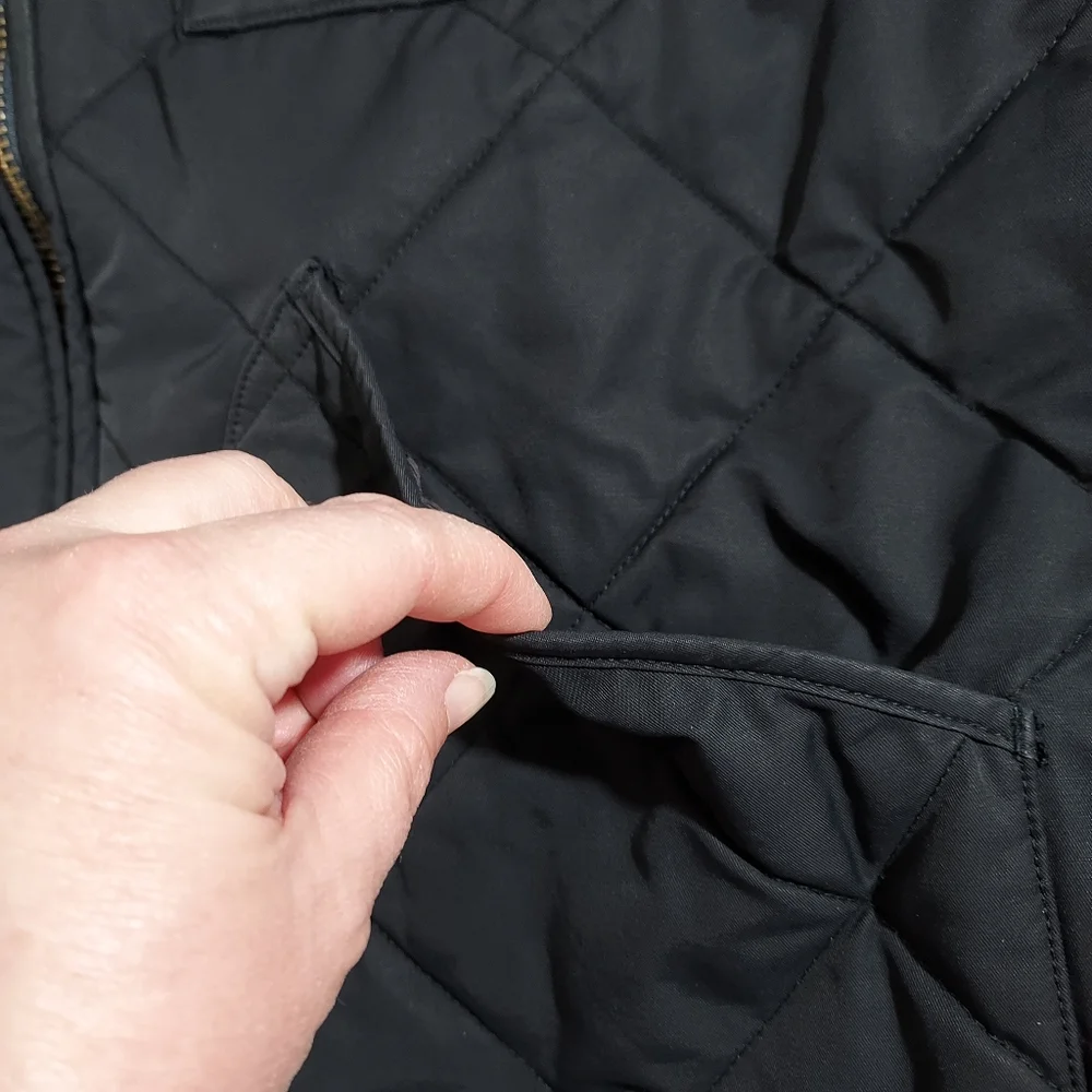 J. Crew Sussex navy quilted insulated vest L
